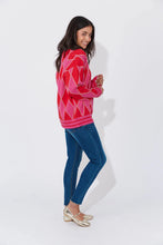 Haven Casablanca Lurex Cardigan - Chilli/Pink
