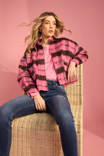 Haven Daytona Crop Jacket - Pink