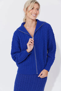 Haven Cadiz Zip Jumper - Cobalt