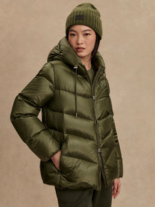 Varley Madelina Lightweight Down Jacket - Racing Olive