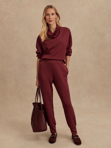 Varley Slim Cuff Pant 27.5 - New Maroon