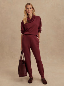 Varley Slim Cuff Pant 27.5 - New Maroon