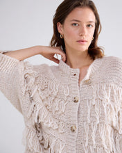 Summum Woman Cardigan With Fringes - Ivory