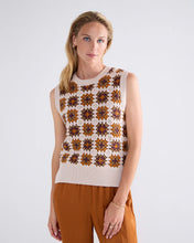 Summum Woman Spencer Crocthet Tank - Multi Brown