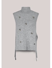 Embellished Spencer Cozy Melange Knit