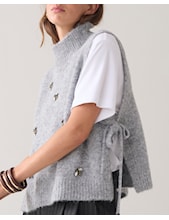 Embellished Spencer Cozy Melange Knit
