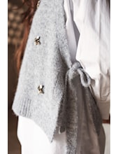 Embellished Spencer Cozy Melange Knit