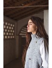 Embellished Spencer Cozy Melange Knit