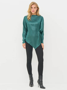 Nu Denmark Boel Blouse - Petrol Green