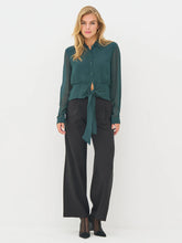 Nu Denmark Billie Shirt - Petrol Green Mix