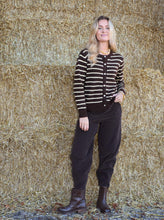 Black Colour Memphis Barrel Pant - Coffee