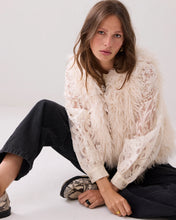 Summum Woman Afghan Faux Fur Gilet - Ivory