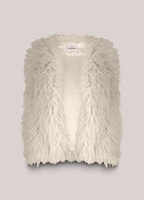 Summum Woman Afghan Faux Fur Gilet - Ivory