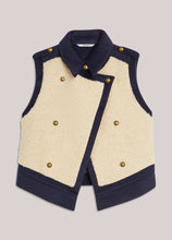 Summum Woman Boucle Wool Mix Gilet - Midnight Blue