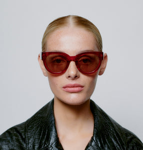 A.Kjærbede Lily Sunglasses - Red Transparent