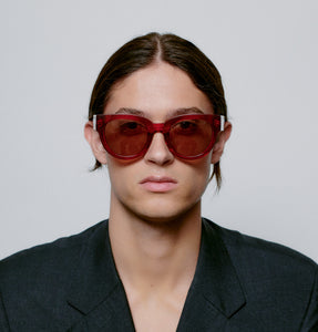 A.Kjærbede Lily Sunglasses - Red Transparent