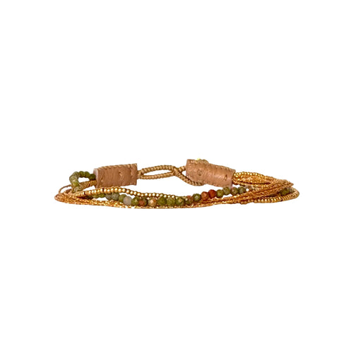 Ibu Jewels Lulu Ash Bracelet - Unakite