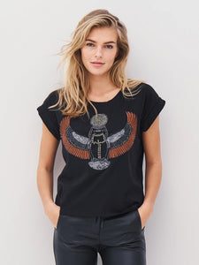 Nu Denmark Alisa Tee - Brown Mix