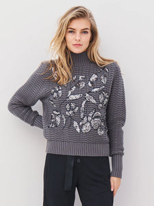 Nu Denmark Anja Blouse Knit - Grey Mix