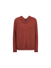 Mos Mosh Thora V Neck Jumper - Garnet