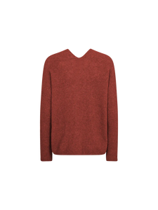 Mos Mosh Thora V Neck Jumper - Garnet