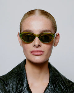 A.Kjaerbede Winnie Sunglasses - Light Olive