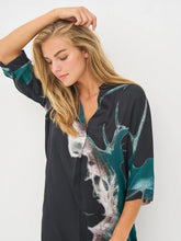 Nu Denmark Babeth Tunic - Petrol Green Mix