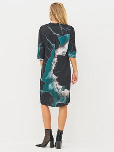 Nu Denmark Babeth Tunic - Petrol Green Mix