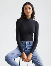 Commando Butter Turtleneck Bodysuit - Black