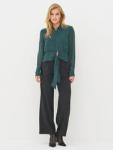Nu Denmark Billie Shirt - Petrol Green Mix