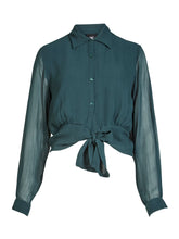 Nu Denmark Billie Shirt - Petrol Green Mix