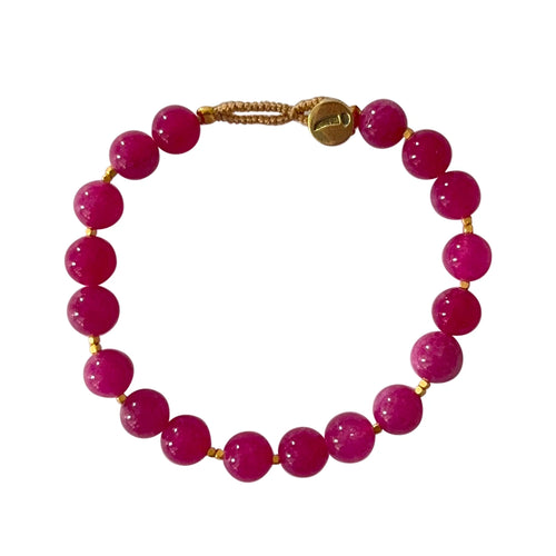 Ibu Jewels Big Bo Bracelet - Ruby