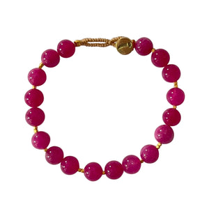 Ibu Jewels Big Bo Bracelet - Ruby