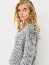 Nu Denmark Bodil Blouse Knit - Iron Grey