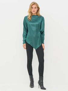 Nu Denmark Boel Blouse - Petrol Green