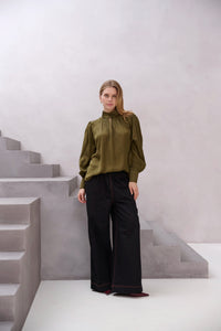 BRDR Lina Blouse - Military Green