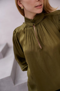 BRDR Lina Blouse - Military Green