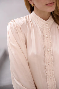 BRDR Sofia Shirt - Pink Champagne