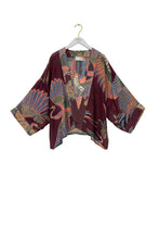 One Hundred Stars Crane Kimono - Plum