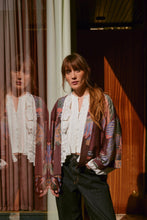 One Hundred Stars Crane Kimono - Plum