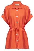 Eb&Ive Miramar Tie Shirt - Coral