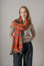 One Hundred Stars Wool Scarf - Dragon Rust