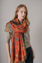 One Hundred Stars Wool Scarf - Dragon Rust