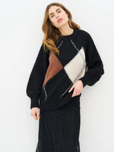 Nu Denmark Eva Blouse Knit - Black Mix