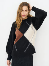 Nu Denmark Eva Blouse Knit - Black Mix