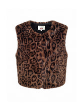 Nooki Edelweiss Faux Fur Gilet - Chocolate Leopard