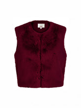 Nooki Edelweiss Faux Fur Gilet - Plum