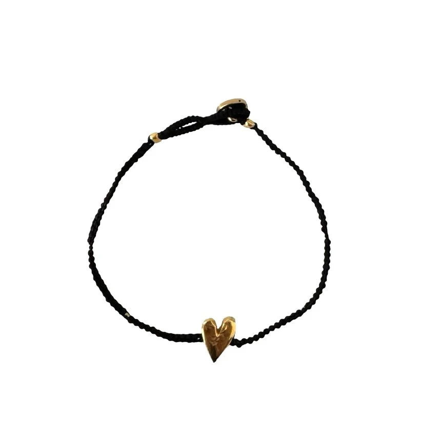 Ibu Jewels Jill Heart Bracelet - Black