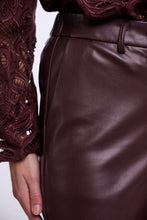 Rino & Pelle Georgina Faux Leather Pants - Chocolate Bean