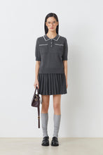 Suncoo Polka Knit Top - Carbone